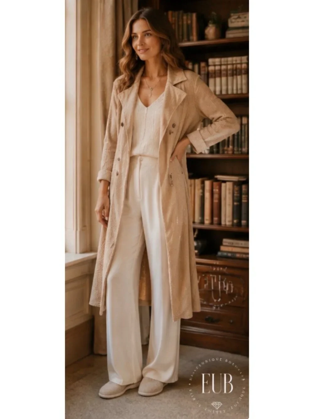 Free People One Landon Trench Coat In Sand Size Medium New With Tag